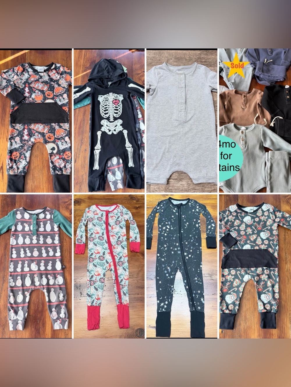 Baby Rompers - Multi Color Pack 12/18
